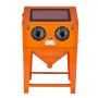 VEVOR Gabinete de chorro de arena de 341,1 L, sistema de recolección de polvo de 6,8 L, gabinete de chorro de arena de 40-120 PSI con soporte, con pistola de chorro de arena y 4 boquillas