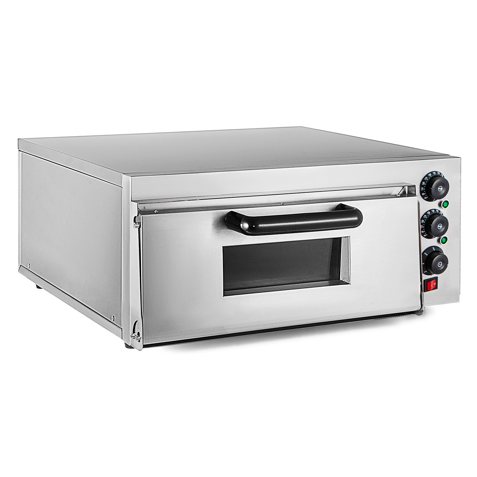 Horno De Pizza Electrico 2kw Pizzeria 1 Pizza acero Inoxidable