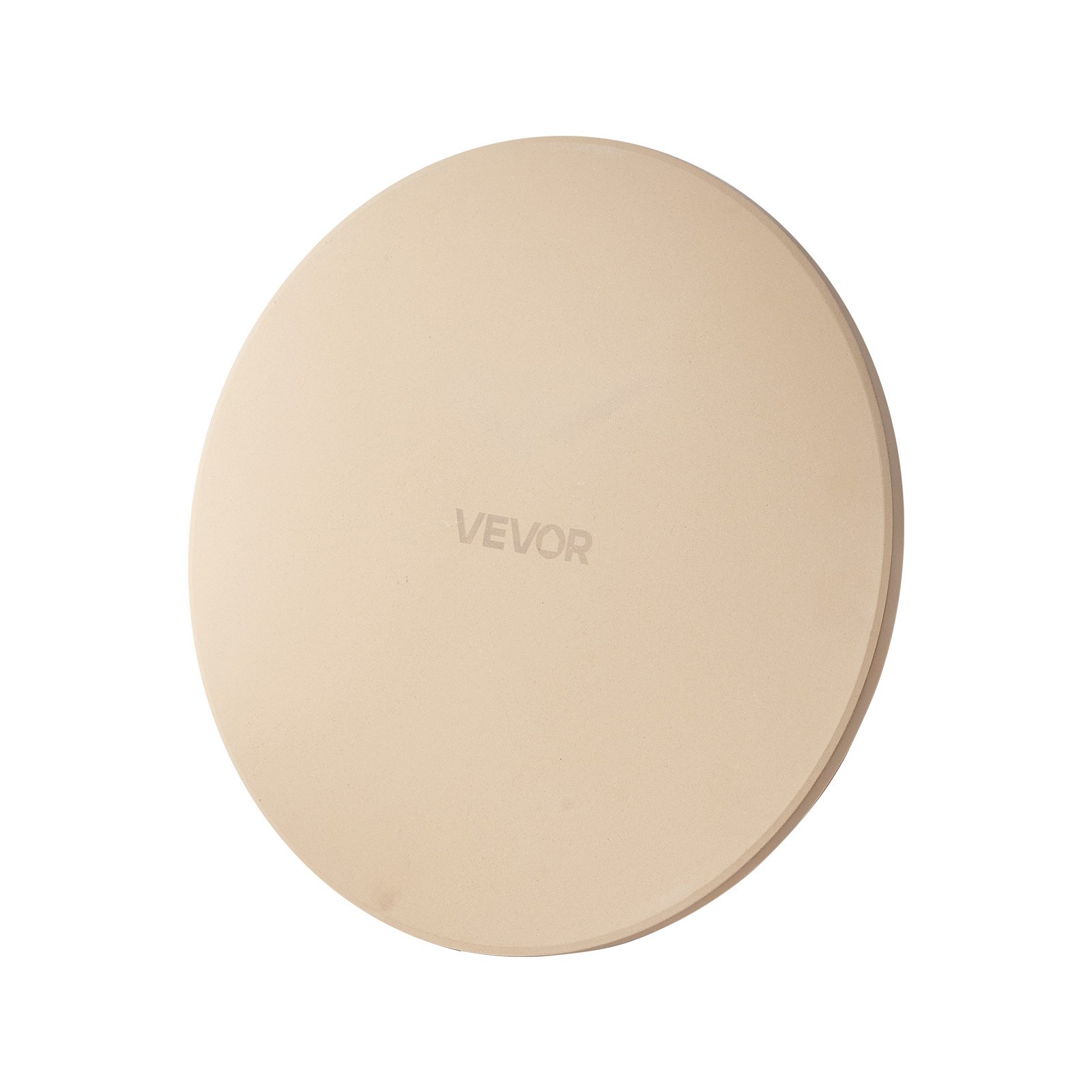 VEVOR Piedra para Hornear Pizza de 381 x 381 mm, Redonda de Cordierita, Placa Grande con Raspador y Pala de Aluminio, 17 mm de Grosor, Resistente al Calor 787 °C, Apta para Horno, Pan y Pizza