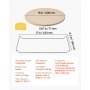 VEVOR Piedra para Hornear Pizza de 406 x 406 mm, Redonda de Cordierita, Extragrande con Raspador y Soporte, 17 mm de Grosor, Resistente al Calor, Ideal para Cocina, Horno, Pan, Pizza y Parrilla