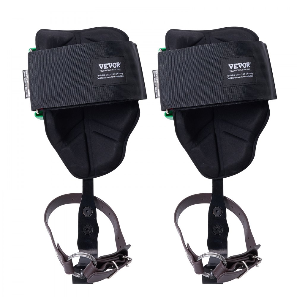 VEVOR - Picos para trepar árboles, 1 par de espuelas de acero de aleación, capacidad de carga de 350 libras, equipo para trepar árboles con correas y protectores de picos, equipo de arboricultura para escaladores, caza, recolección de frutas, color verde