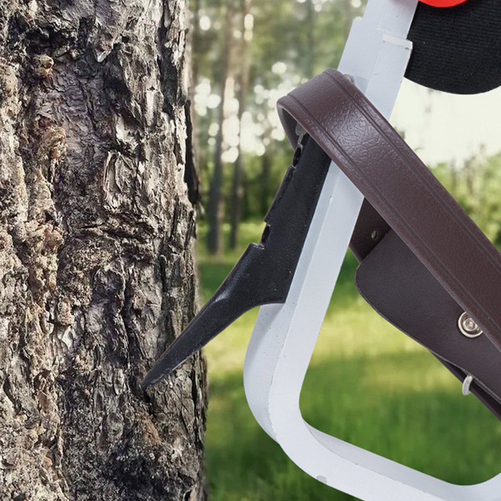 VEVOR - Picos para trepar árboles, 1 par de espuelas de aluminio para trepar, capacidad de carga de 350 libras, equipo para trepar árboles con correas y protectores de picos, equipo de arboricultura para escaladores, caza, recolección de frutas, color rojo