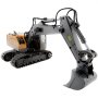 VEVOR Excavadora de Juguete con Control Remoto de Escala 1:20, Excavadora RC 11 Canales con Luces y Sonidos, Vehículos de Construcción Completamente Funcionales de Juguete con 2 Baterías para Niños