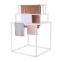 VEVOR Toallero Independiente de 8 Barras Toallero de Baño Blanco Toallero de PVC Carga de 10 kg Organizador de Servilletas Fácil de Montar Colgador de Toallas para Piscina Baño Spa Exterior Interior
