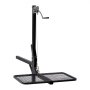 VEVOR Hitch Deer Hoist with Lifting System Platform, 300 lbs Load Capacity, Game Hoist Winch Lift with 2-inch Receiver, 360-Degree Swivel Shaft & Foldable, Hitch-Mounted Deer Hanger for Moving Game
