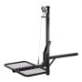 VEVOR Hitch Deer Hoist with Lifting System Platform, 300 lbs Load Capacity, Game Hoist Winch Lift with 2-inch Receiver, 360-Degree Swivel Shaft & Foldable, Hitch-Mounted Deer Hanger for Moving Game