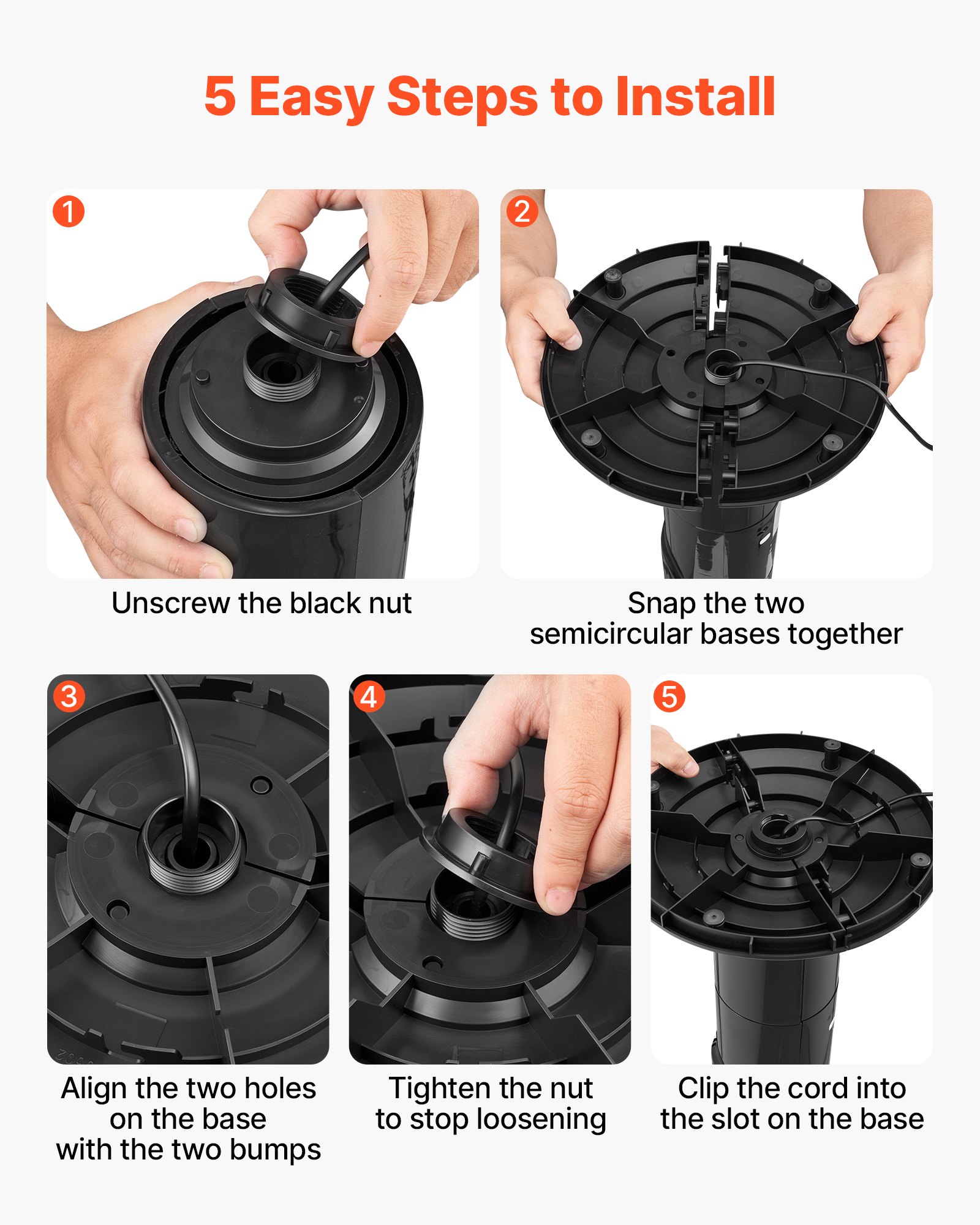 VEVOR Ventilador de Pie, 50° Oscilación, 43 dB, 3 Modos, 3 Velocidades, Ventilador de Torre 4,2 m/s con Temporizador 7,5h, Mando a Distancia, Flujo de Aire para Dormitorio Oficina Sala de Estar, Negro