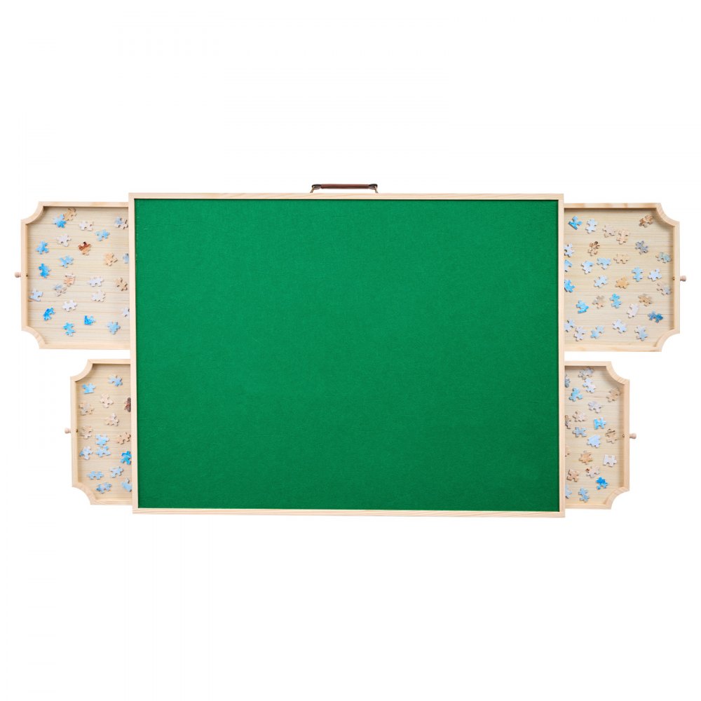 VEVOR Tablero de Rompecabezas 1500 uds con 4 Cajones, Tapa y Patas Plegables, Sistema de Almacenamiento Rompecabezas,  6 Niveles Ajustables, 890 x 660 x 60/405 mm, para Pasar Tiempo con Amigos