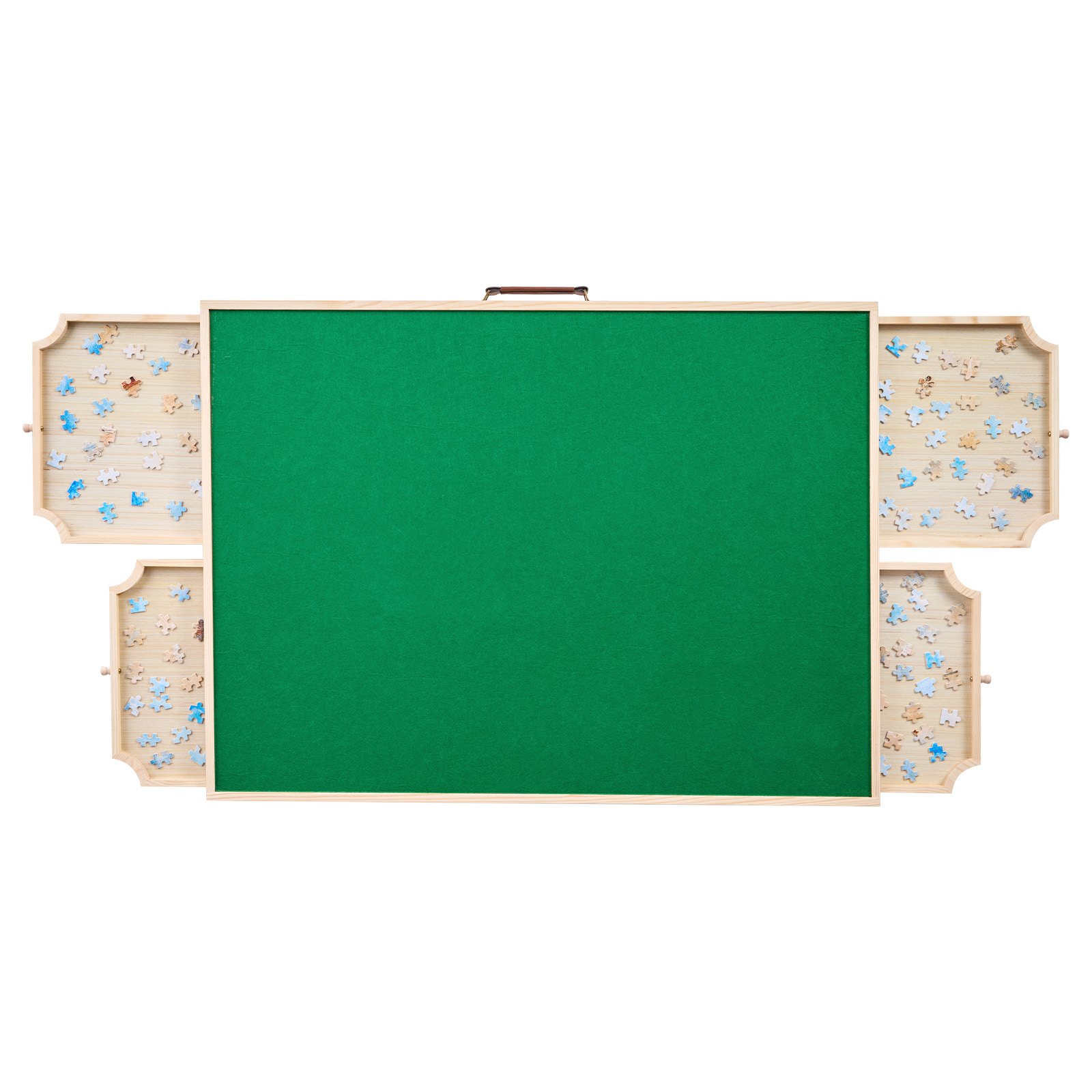 VEVOR Tablero de Rompecabezas 1500 uds con 4 Cajones, Tapa y Patas Plegables, Sistema de Almacenamiento Rompecabezas,  6 Niveles Ajustables, 890 x 660 x 60/405 mm, para Pasar Tiempo con Amigos