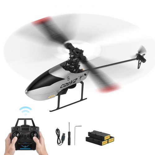 Helicóptero De Control Remoto Dual De Hélice Única De 4 Cana | Cuotas Helicóptero De Control Remoto Dual De Hélice Única De 4 Cana | Cuotas