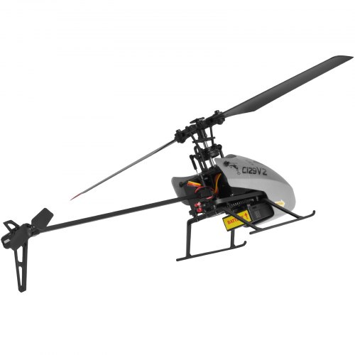 Helicóptero De Control Remoto Sin Alerones De Una Sola Hélice De 2,4G Y