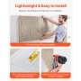 VEVOR Paneles de Pared 3D, Imitación de Piedra Natural de Poliuretano, con Cobertura de 2,97 m², para Techo, Dormitorio, Sala de Estar y Juegos, Color Amarillo Piedra, 4 uds, 1200 x 600 x 30 mm