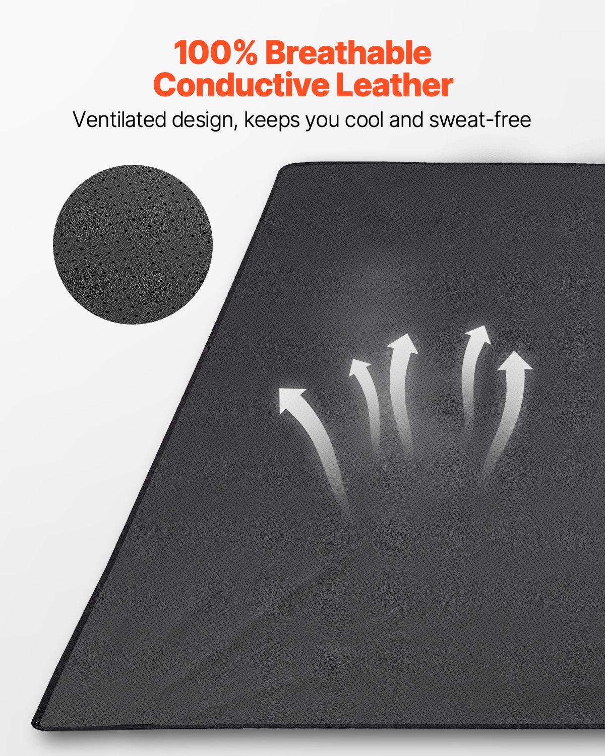 VEVOR Grounding Mat, 187x138 cm, Grounding Bed Sheet, with 4.5 m long grounding cable, PU grounding bed mat for sleeping, increasing energy, improving sleep, reducing anxiety at work