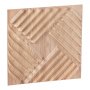 VEVOR 3D wall panels, set of 12, 150x50cm PVC wall cladding in a modern minimalist style, 2.97m² coverage, interior design for bedrooms, living rooms & playrooms, light wood color
