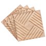 VEVOR 3D wall panels, set of 12, 150x50cm PVC wall cladding in a modern minimalist style, 2.97m² coverage, interior design for bedrooms, living rooms & playrooms, light wood color