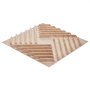 VEVOR 3D wall panels, set of 12, 150x50cm PVC wall cladding in a modern minimalist style, 2.97m² coverage, interior design for bedrooms, living rooms & playrooms, light wood color