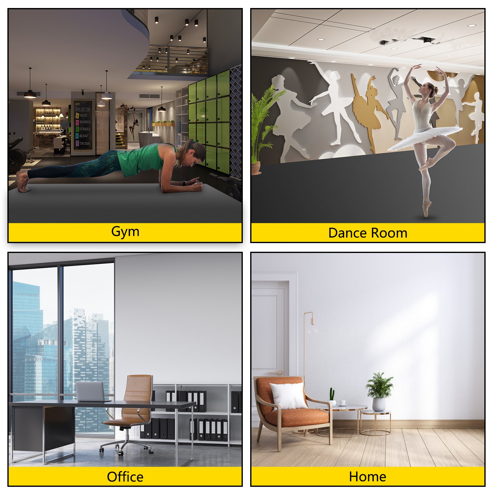 Vevor Suelo De Vinilo De Danza 2x15 M Marley Dance Floor Pista De Baile Portátil