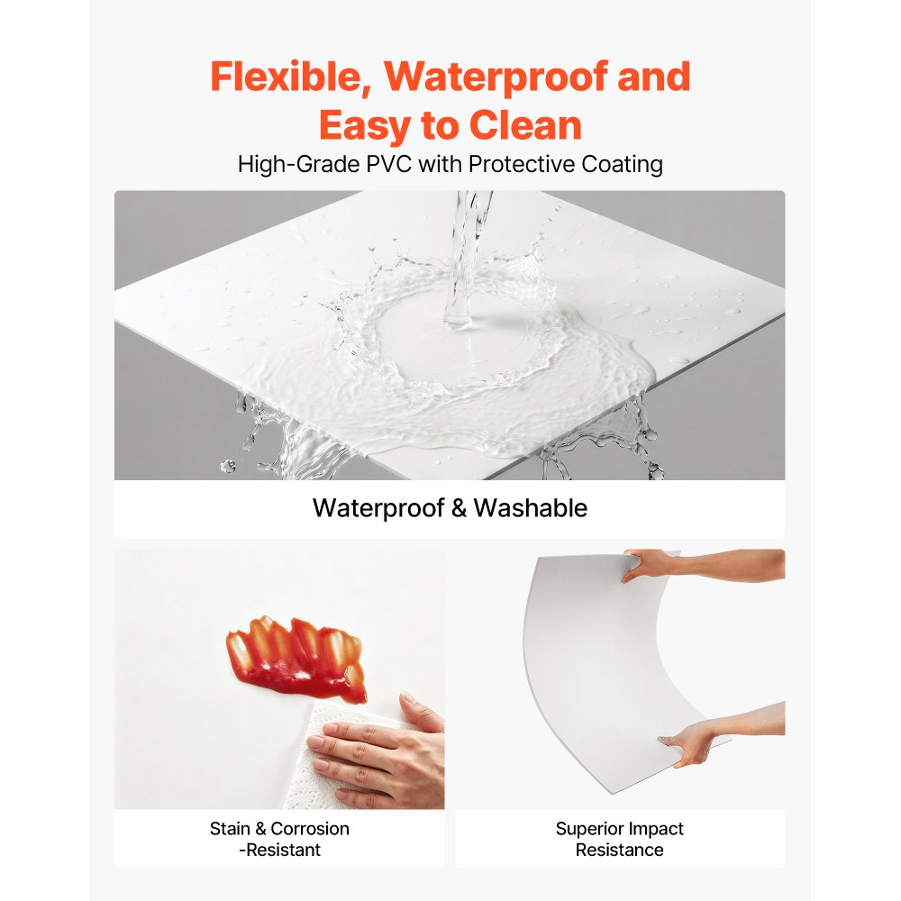 VEVOR Paneles de Techo de PVC 605 x 605 mm 12 Piezas, Baldosas Decorativas, Tablero de Espuma, Placas de Techo con Sistema de Rejilla, Resistente al Agua y Manchas, para Oficina, Cocina, Hogar y Baño