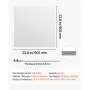 VEVOR Paneles de Techo de PVC 605 x 605 mm 12 Piezas, Baldosas Decorativas, Tablero de Espuma, Placas de Techo con Sistema de Rejilla, Resistente al Agua y Manchas, para Oficina, Cocina, Hogar y Baño