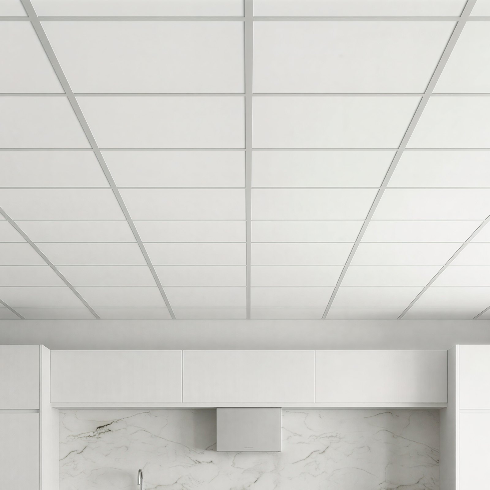 VEVOR Paneles de Techo de PVC 605 x 605 mm 12 Piezas, Baldosas Decorativas, Tablero de Espuma, Placas de Techo con Sistema de Rejilla, Resistente al Agua y Manchas, para Oficina, Cocina, Hogar y Baño