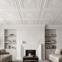 VEVOR 605x605mm PVC Ceiling Tiles 12-Pack White 3D Geometric Panels, Smooth PVC Sheet for Drop Grid, Impact-Resistant, Paintable Surface, Easy Cut, Modern Decorative Style for Home, Office