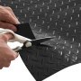 VEVOR Garage Floor Roll, 2.28 x 5.2 m Garage Flooring Mat, 2.2 mm Thickened PVC Diamond Plate Floor Protector Mat with Double-sided Tape, Non-Slip, Easy to Clean for Warehouse, Gyms, Trailer, Black