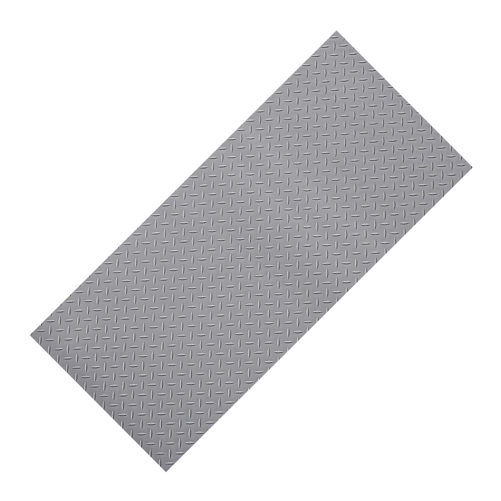 VEVOR Rollo de Suelo de PVC para Garaje, 2,28 x 5,2 m, con Placa Diamantada de 2,2 mm de Grosor, con Cinta Adhesiva de Doble Cara, Antideslizante, Ideal para Almacenes y Gimnasios, Gris Plata