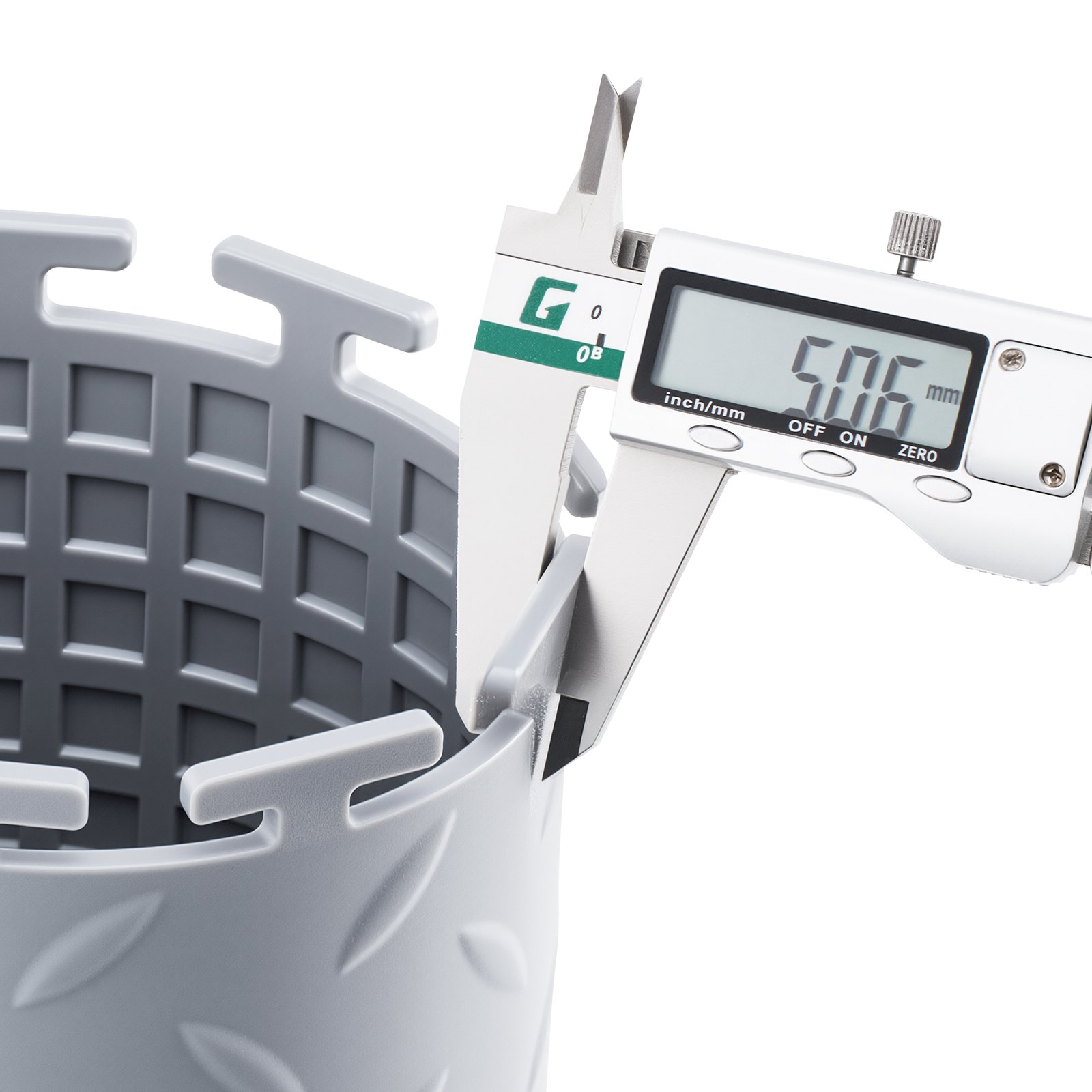 VEVOR Suelo de PVC Antideslizante para Garaje, Paquete de 16 Unidades de 513 x 513 x 5 mm, Instalación por Clic, con Patrón de Diamante para Taller, Almacén, Cuarto de Herramientas, Gris Claro