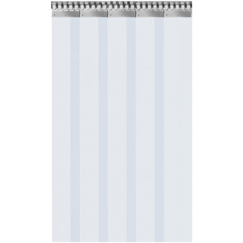 VEVOR Cortina Puerta PVC Transparente Impermeable, 1,25x2,25m, Material Impermeable Transparente PVC 4 Tiras Total, Cortina Puerta PVC Ancho Total 1,25 m para Supermercados, Tiendas, Casas, Fábricas
