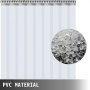 Vevor Cortina De Pvc Para Puerta, Impermeable Transparente Pvc 1,5x2,25 M 9 Pcs