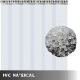 VEVOR Cortina Pvc Exterior Cortinas de Tiras Cortina Puerta Pvc Transparente Impermeable 1,5x2,5m Transparente Pvc 6 Tiras Total Cortina Puerta Pvc