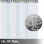 Vevor Cortina De Pvc Para Puerta, Impermeable Transparente Pvc 1x2,5 M 4 Tiras