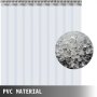 Vevor Cortina De Pvc Para Puerta, Impermeable Transparente Pvc 2,5x2,75m 10tiras