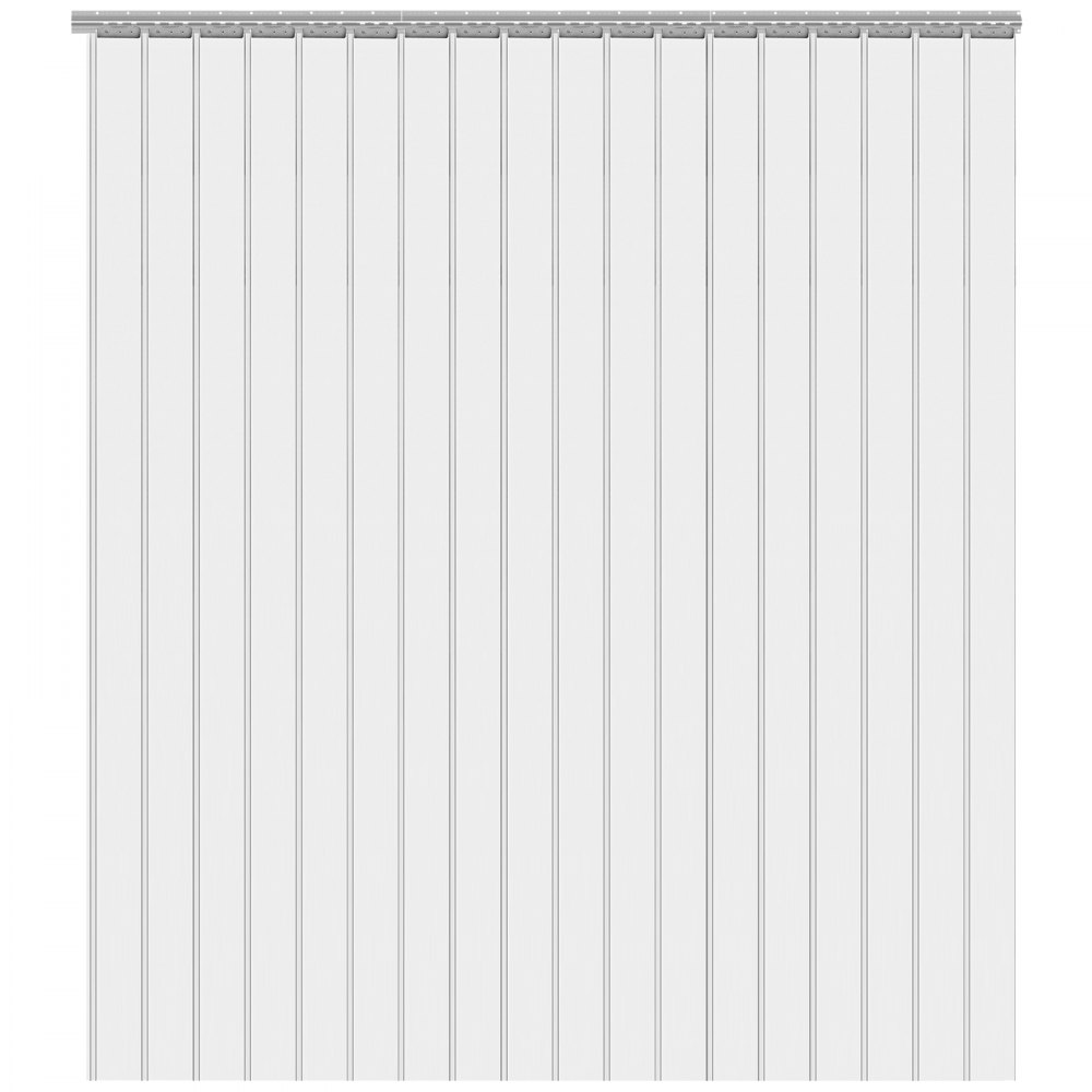 15pcs Cortina De Láminas De Pvc Transparente Cortinas De Tiras 200mmx2mmx2.5m