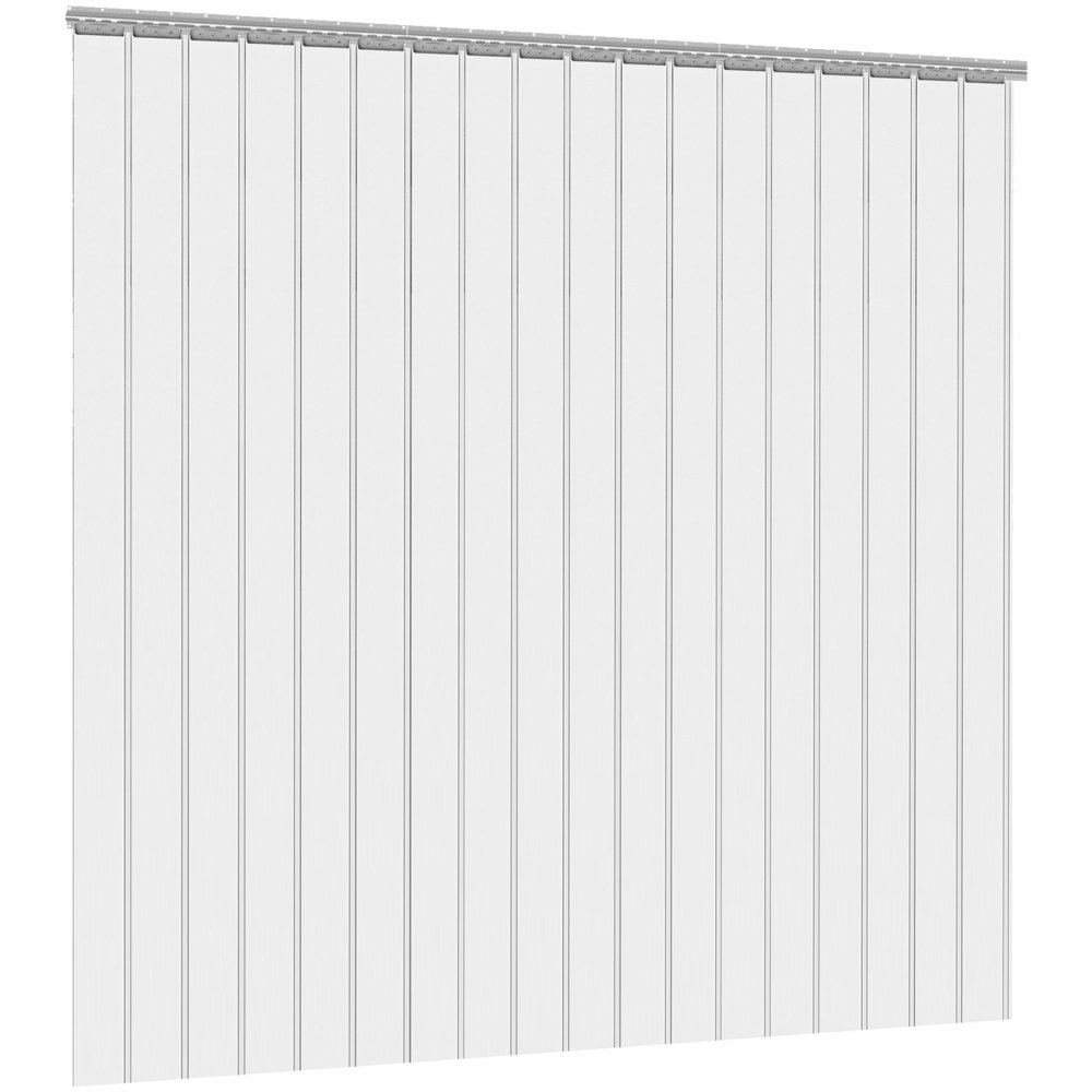 15pcs Cortina De Láminas De Pvc Transparente Cortinas De Tiras 200mmx2mmx2.5m