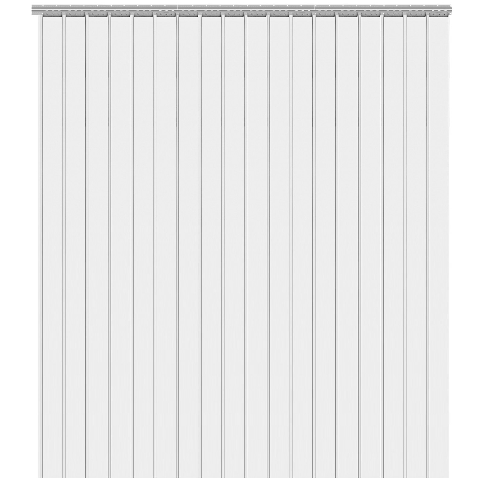 15pcs Cortina De Láminas De Pvc Transparente Cortinas De Tiras 200mmx2mmx2.5m
