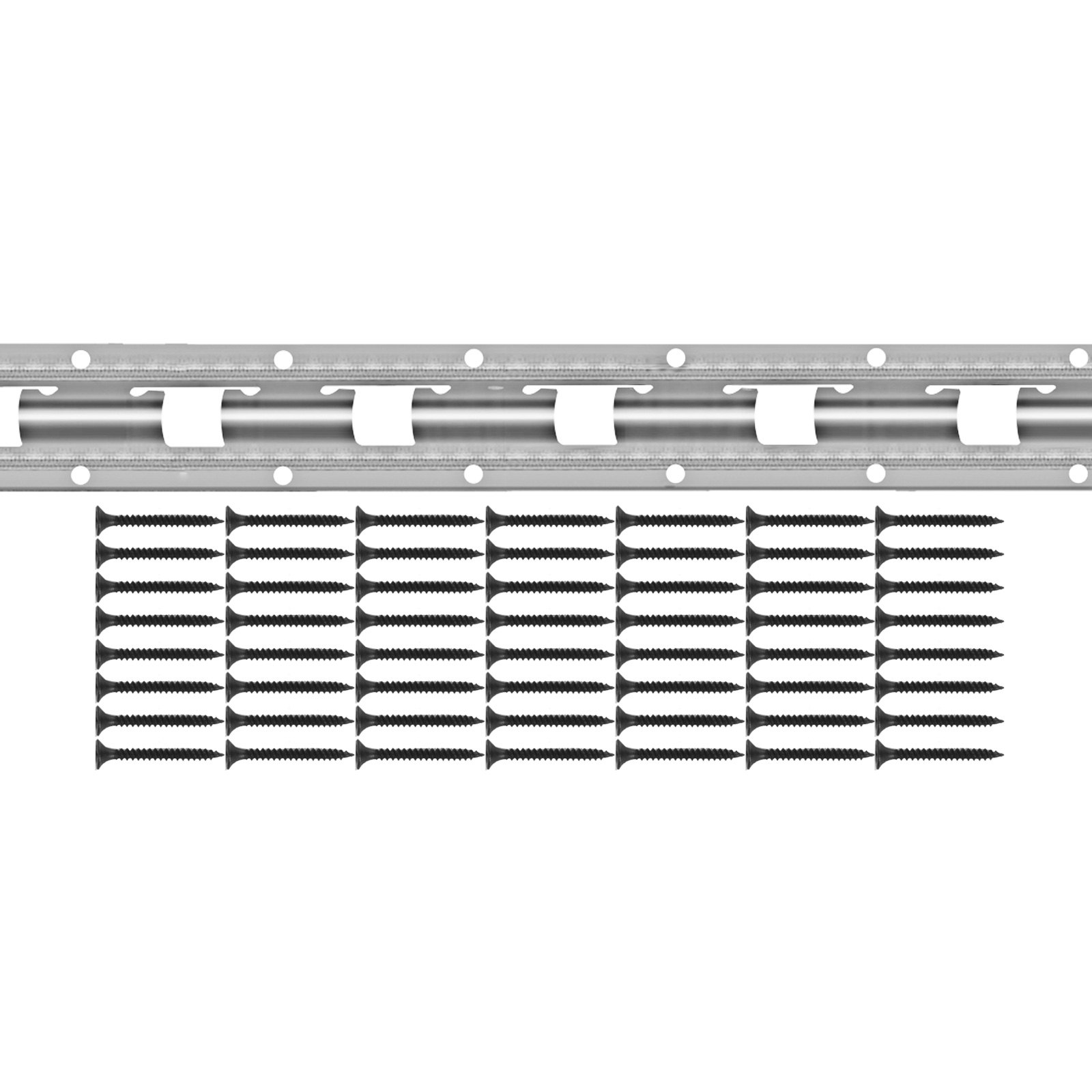 15pcs Cortina De Láminas De Pvc Transparente Cortinas De Tiras 200mmx2mmx2.5m
