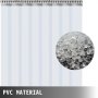 Vevor Cortina De Pvc Para Puerta, Impermeable Transparente Pvc 2x2,5 M 8 Tiras