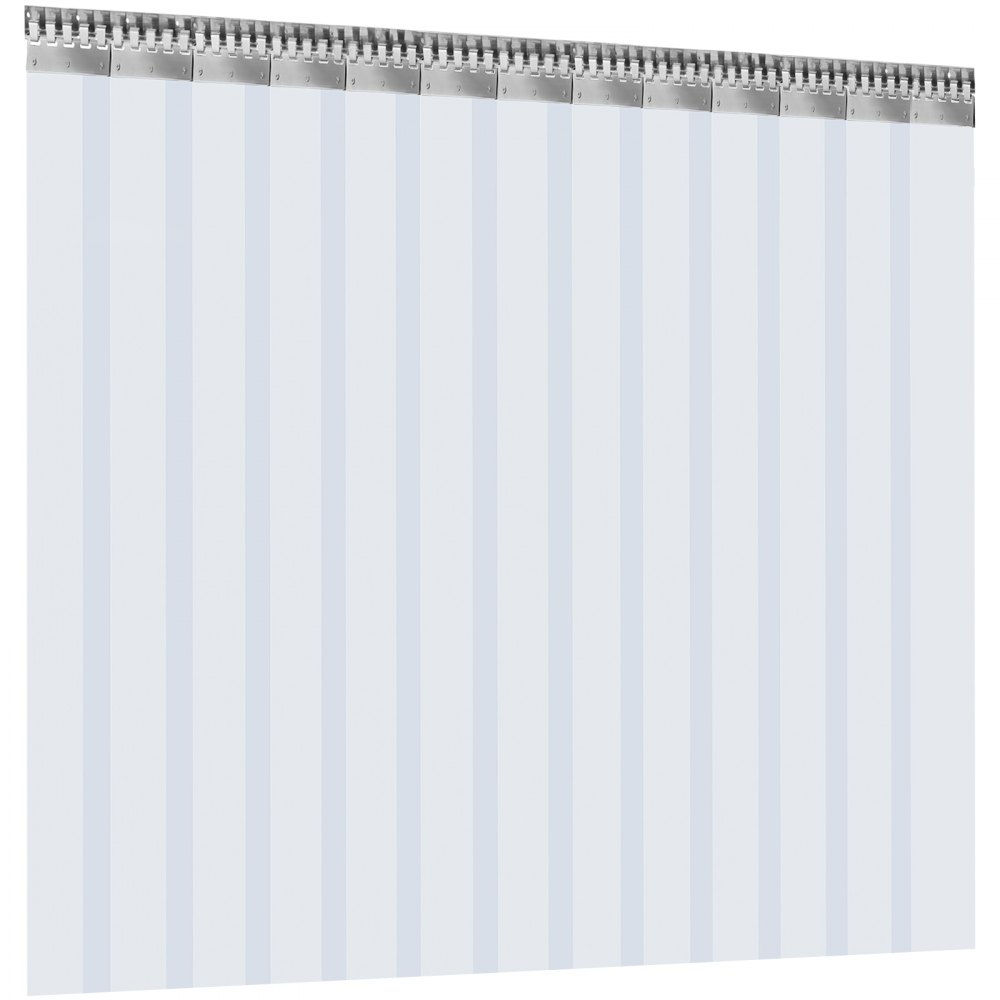Vevor Cortina De Pvc Para Puerta, Impermeable, Transparente Pvc 2x3 M 13 Tiras