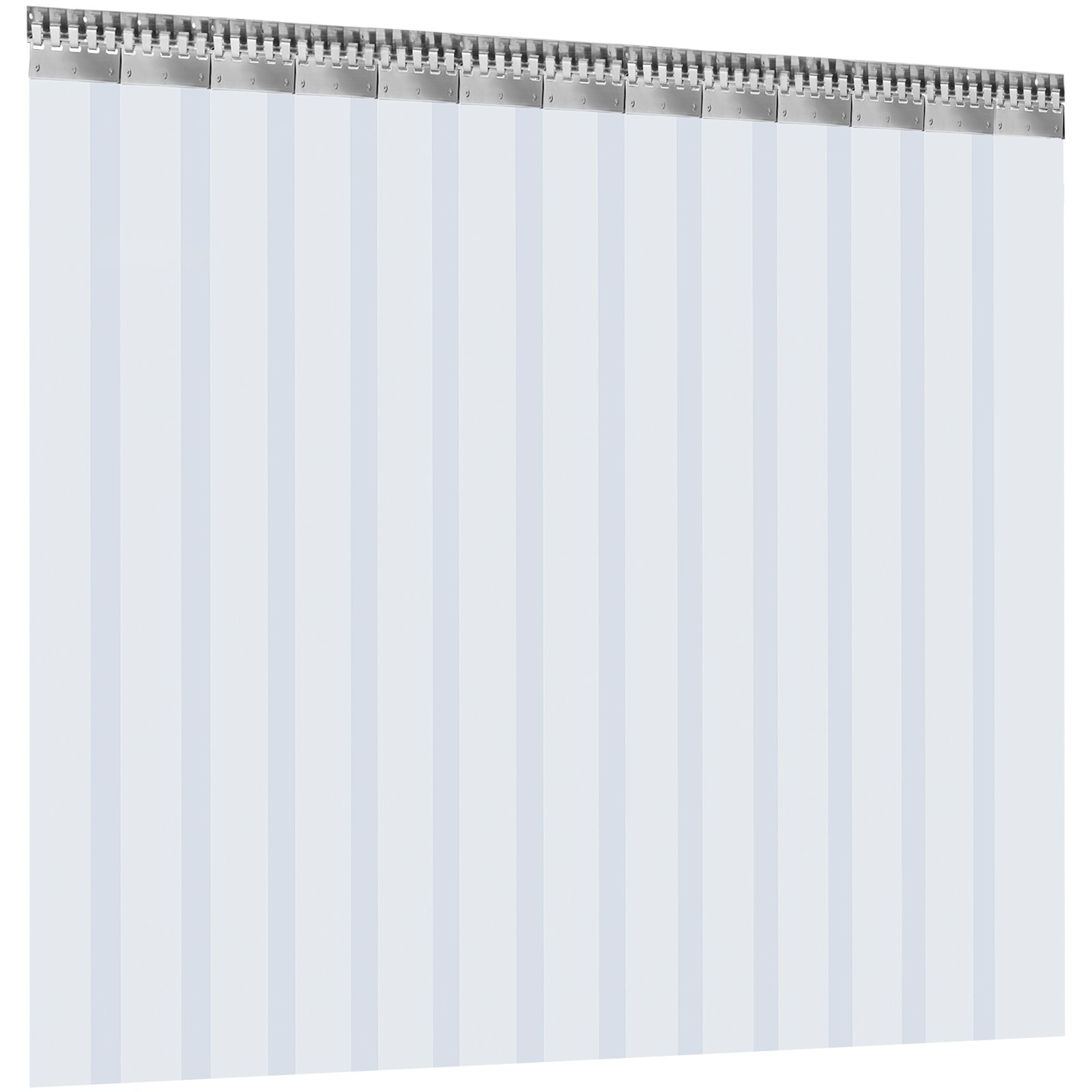 Vevor Cortina De Pvc Para Puerta, Impermeable, Transparente Pvc 2x3 M 13 Tiras