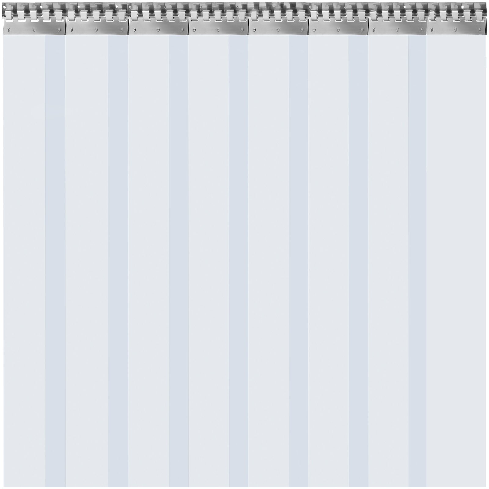 Cortina Puerta Pvc Transparente Impermeable Puertas Pvc Exterior 2x3 M 8 Tiras