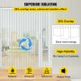 VEVOR Cortina para puerta de PVC 300mm x 3mm x 25m Cortina transparente Rollos de Tiras de PVC Tiras Pvc Transparente Cortina de fleje de Pvc Cortina
