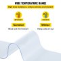 VEVOR Cortina para puerta de PVC 300mm x 3mm x 25m Cortina transparente Rollos de Tiras de PVC Tiras Pvc Transparente Cortina de fleje de Pvc Cortina