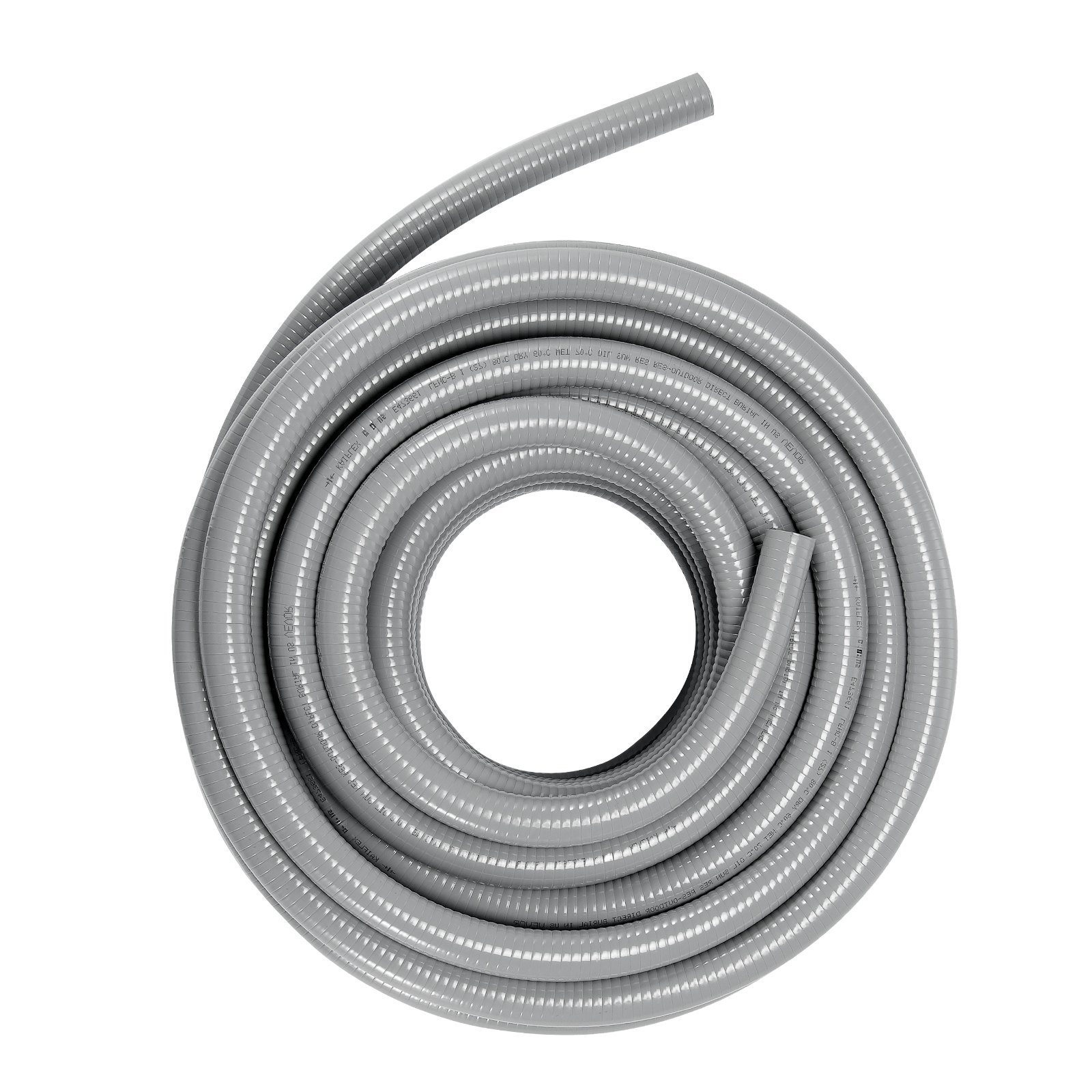 VEVOR 12.7 mm electrical conduit, approx. 30 m, liquid-tight PVC conduit, with 5 straight and 5 90-degree conduit fittings, for air conditioning motor control pump, IP65