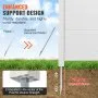 VEVOR Pantallas de privacidad para exteriores 50" W x 50" H Caja de aire acondicionado de 3 paneles