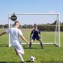 VEVOR Soccer Goal 3 x 2 m PVC Soccer Goal for Backyard with PE Net, Portable & Weatherproof Set, with PE Net, Target, Ground Stake, Cones, for Kids & Adults Outdoor Backyard Practice Training