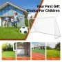VEVOR Portería de Fútbol Portátil 1 Pieza 371 x 121,5 x 183 cm Portería de Fútbol para Exteriores de Alta Calidad para Adultos y Niños Porterías de Fútbol para Entrenamiento en Patio, Jardín, Estadio