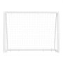 VEVOR Soccer Goal 2.44 x 1.82 m PVC Soccer Goal for Backyard with PE Net, Portable Weatherproof Set, with High-Strength Net, Target, Cones, for Youth Kids & Adults Outdoor Backyard Practice Training
