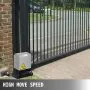 VEVOR Operador de Apertura de Puerta Motor Puerta Corredera 600 kg Abridor Automático de Puerta Corrediza Control Remoto Más de 30 m