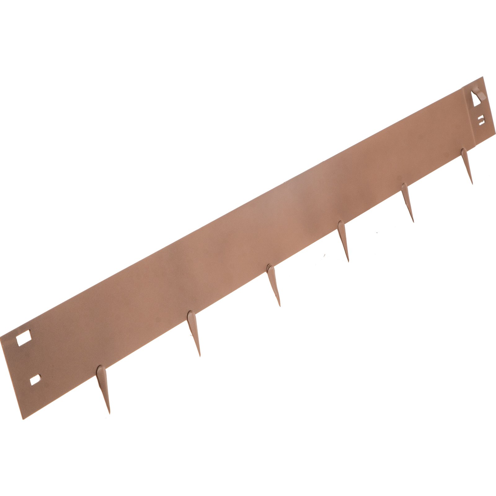 VEVOR Bordura de Acero Galvanizado 10 x 99 cm Borde para Césped 5 Piezas Valla Delimitadora de Bordes Longitud Total de 4,95 m Borde Limitador de Jardín Flexible Marrón para Jardines Senderos Patios